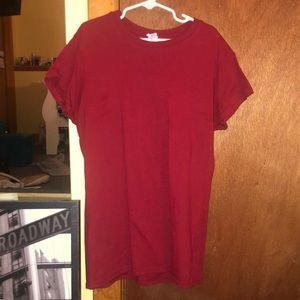 basic red t shirt size S